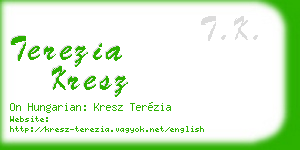 terezia kresz business card