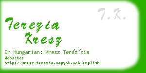 terezia kresz business card